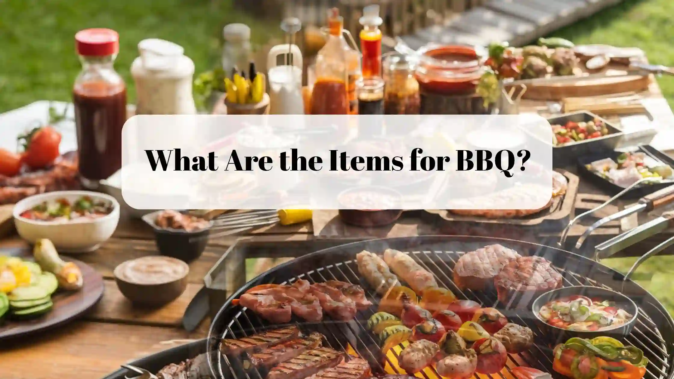 items for bbq