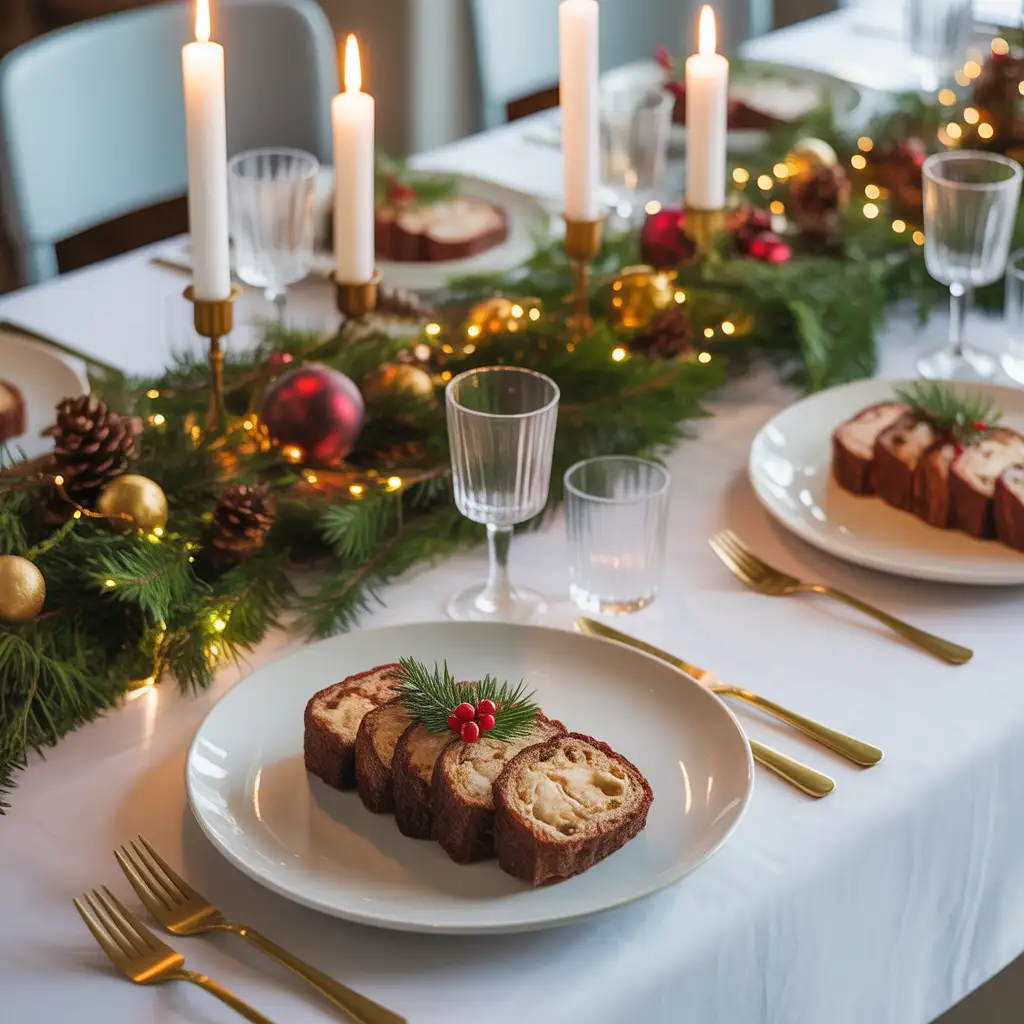 Christmas Dinner and Table Decorations