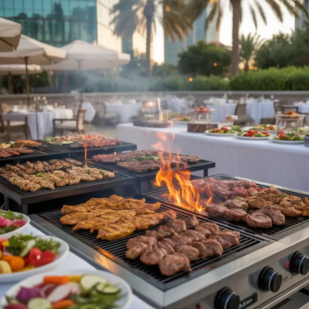 live bbq catering dubai